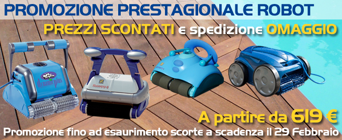 Promozione Promozione prestagionale Robot pulitori