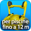 Robot per Piscine fino i 12 mt di lunghezza max.