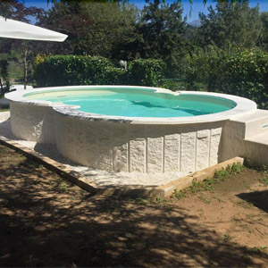 Piscine seminterrate in Acciaio