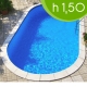 Piscina interrata ovale DIANA 500 - 5,00 x 3,00 h1,50 m