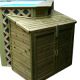 Locale tecnico in legno per gruppi filtranti monoblocco