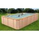 PISCINA FUORI TERRA Rettangolare PREMIUM 500 versione Brick - 460x320 h130