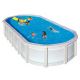 Piscina Fuori Terra in acciaio e resina, LIBERTY 955x470 h132
