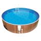 Piscina fuori terra rotonda AZURO 401DL legno - � 4,6 h 1.07 m