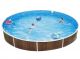 Piscina fuori terra rotonda AZURO 403DL legno - � 5,5 h 1.20 m