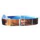 Piscina fuori terra ovale AZURO 404DL legno - 5,5 x 3,7 h 1.20 m