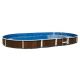 Piscina fuori terra ovale AZURO 407DL legno - 9,1 x 4,6 h 1.20 m