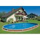 Piscina seminterrata AZURO 405DL ovale - 7,3 x 3,7 h 1.20 m