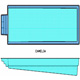 Piscina Camelia con scala quadra 8,62 mx3,40 m  Altezza 1,0m-1,62m fondo inclinato