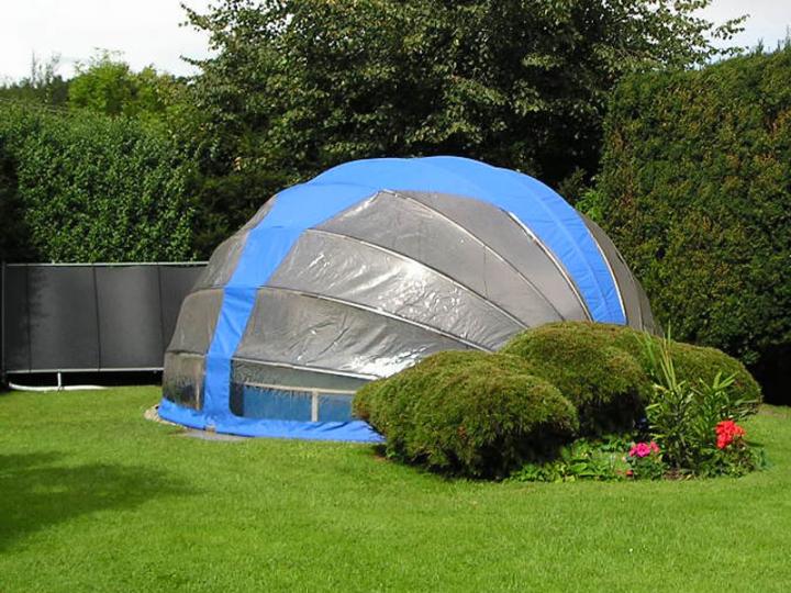 Copertura telescopica morbida in plastica