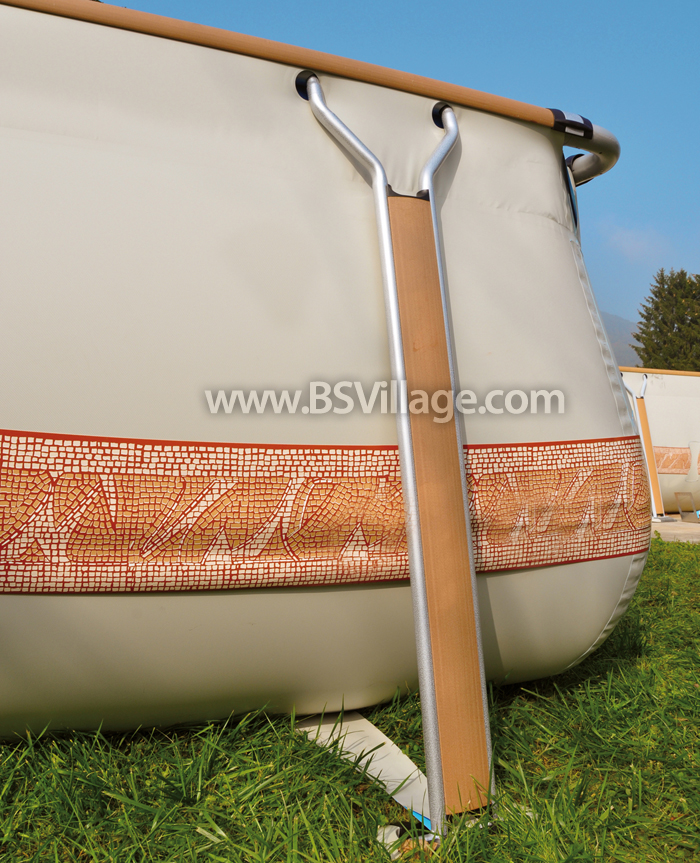 Dettagli legno piscina fuori terra Zodiac KD TECK Dettagli piscina fuori terra Zodiac KD TECK legno