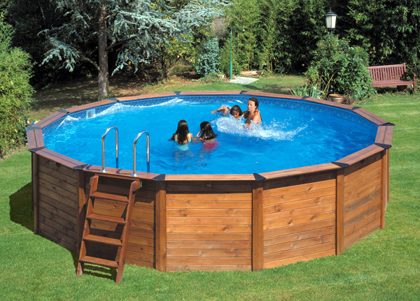 Piscina rotonda Gre Hawaii in legno