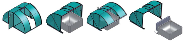 Coperture telescopiche per idromassaggi BSVillage.com