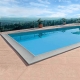 Bordo sagomato Standard Bianco sabbiato antiscivolo per piscina