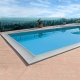 Bordo sagomato Standard Bianco liscio per piscina