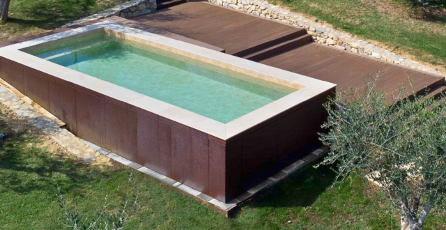 Piscina Fuori Terra di design in Pannelli d'Acciaio