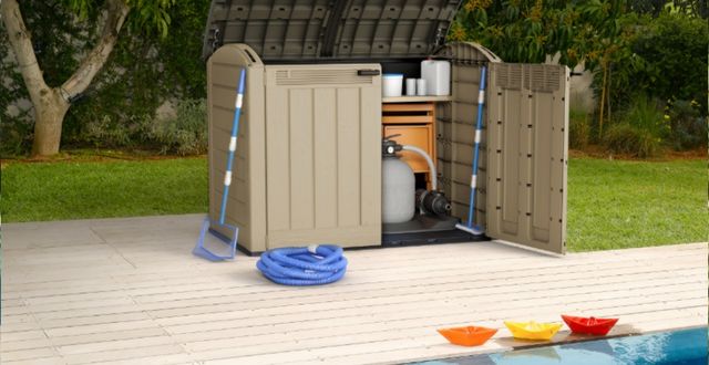 box porta attrezzi in resina