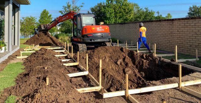 lavori piscina interrata