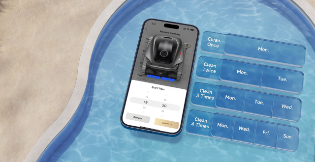 programmazione robot piscina