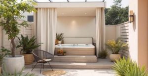 spa privacy tende