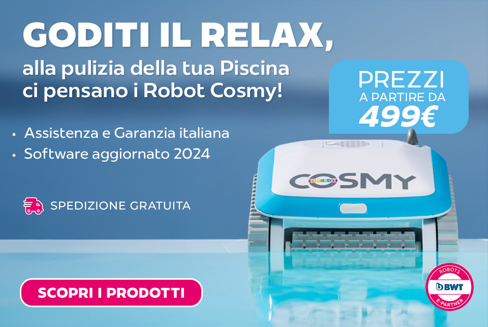 Promozione Robot pulitore piscina Cosmy in offerta