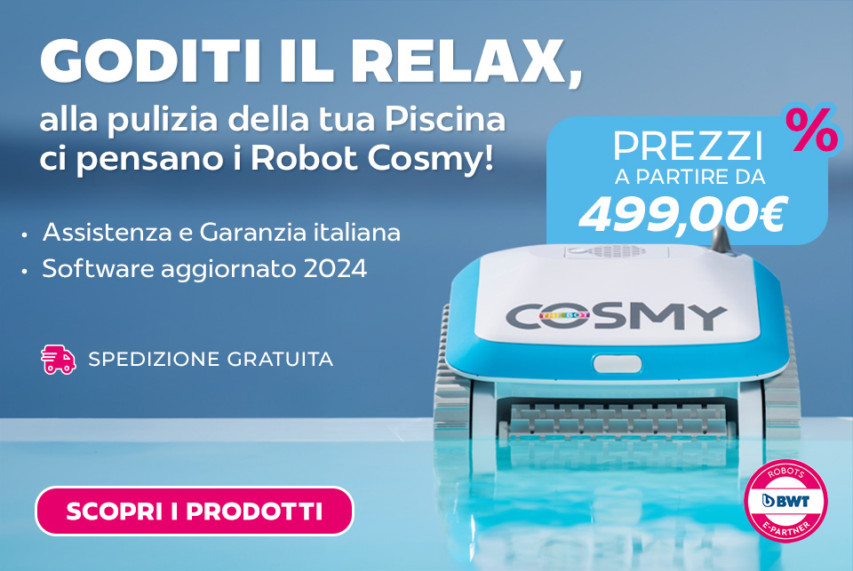Promozione Robot pulitore piscina Cosmy in offerta