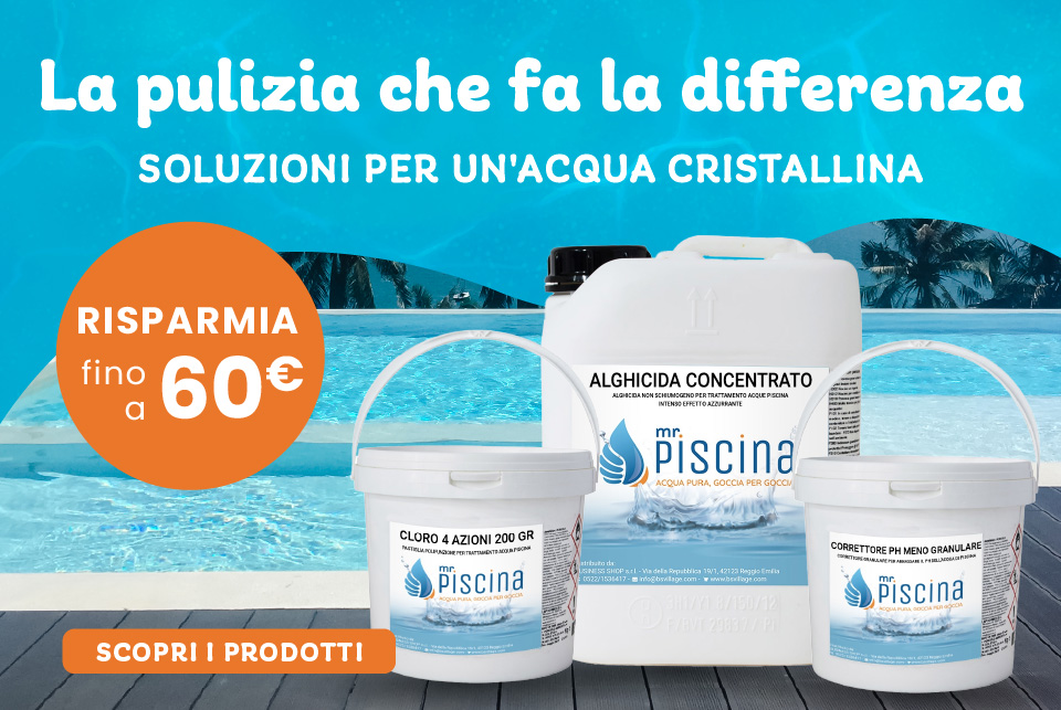 Promozione prodotti chimici per piscina con codice sconto