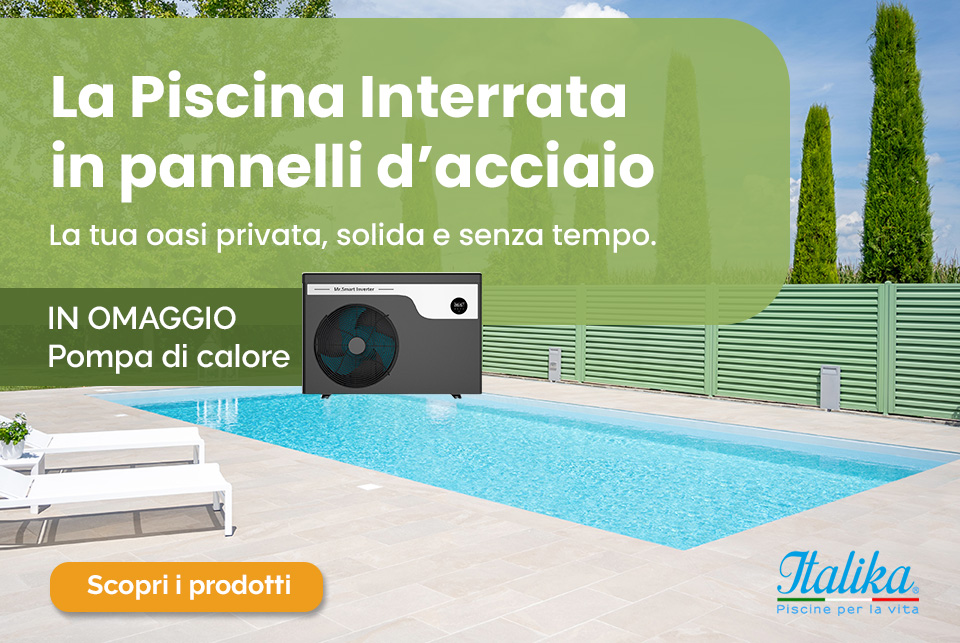Promozione Piscina interrata Italika Steel in pannelli