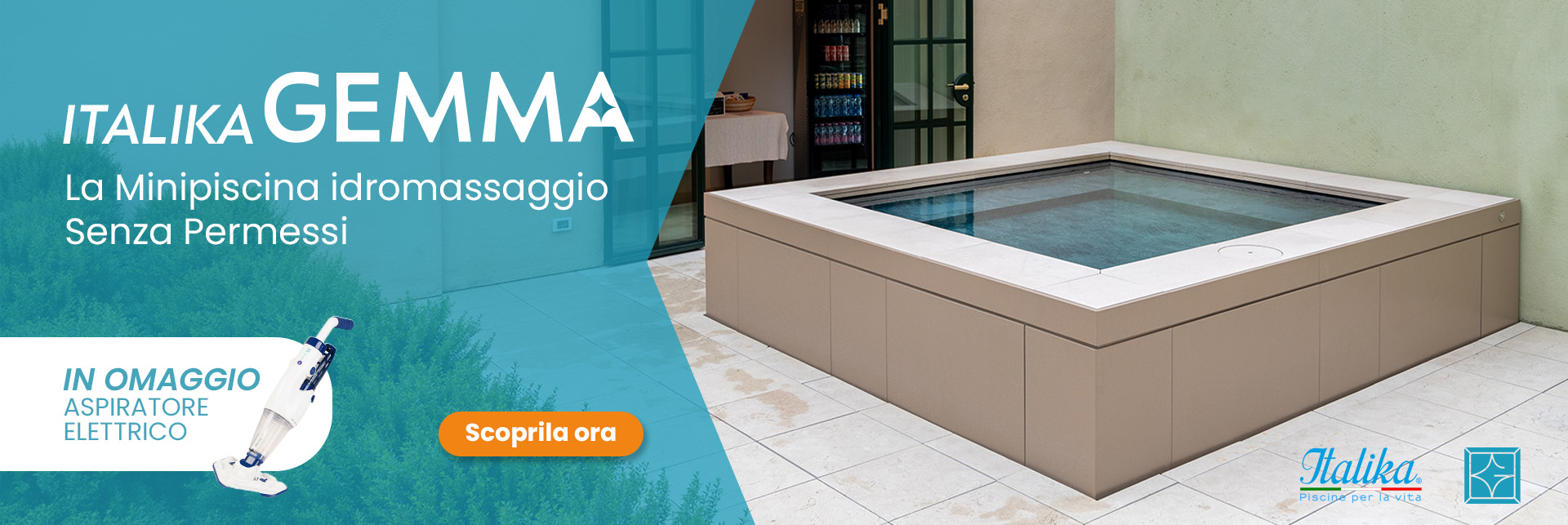 Promozione Italika Gemma minipiscina idromassaggio