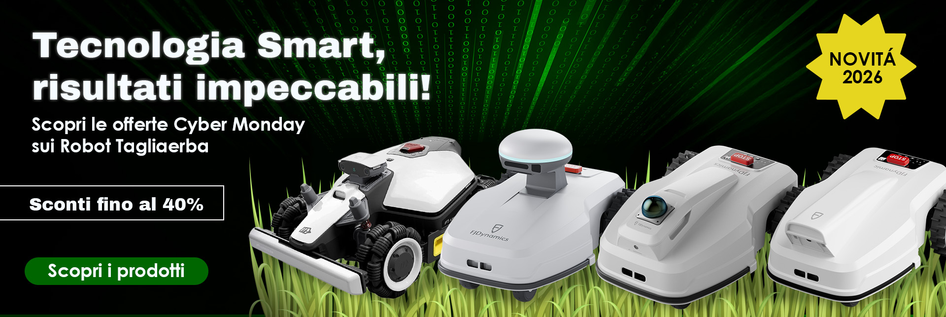 Promozione Cyber Monday 2025 Robot Tagliaerba
