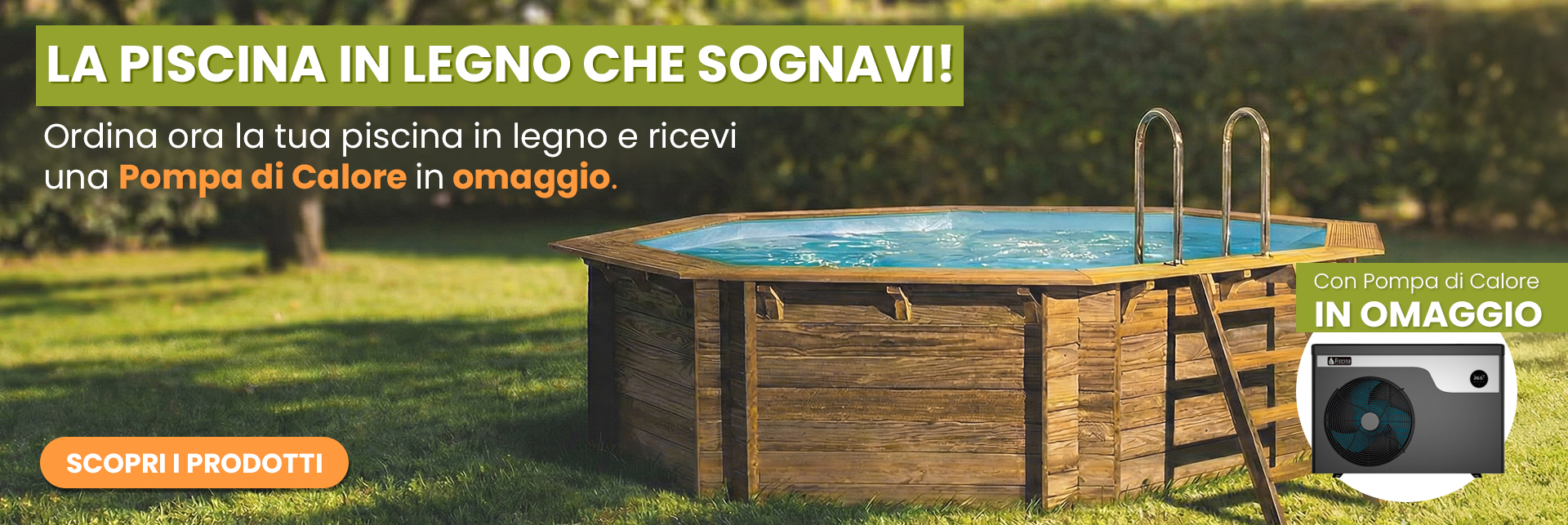 Promozione Piscine in legno in offerta