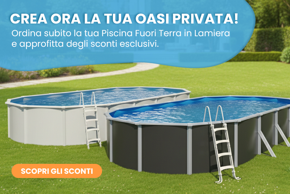 Promozione Piscine fuori terra in lamiera in promozione