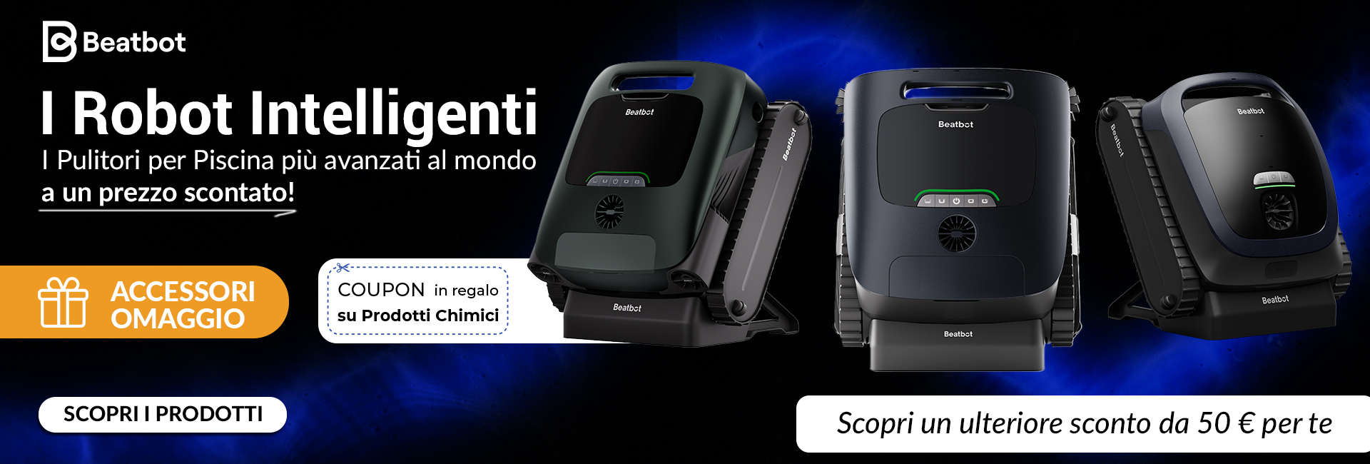 Promozione Robot pulitori piscina Beatbot in promozione