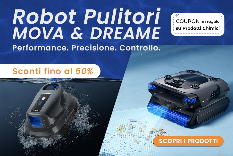 Promozione Robot Pulitori piscina Mova e Dreame in promozione
