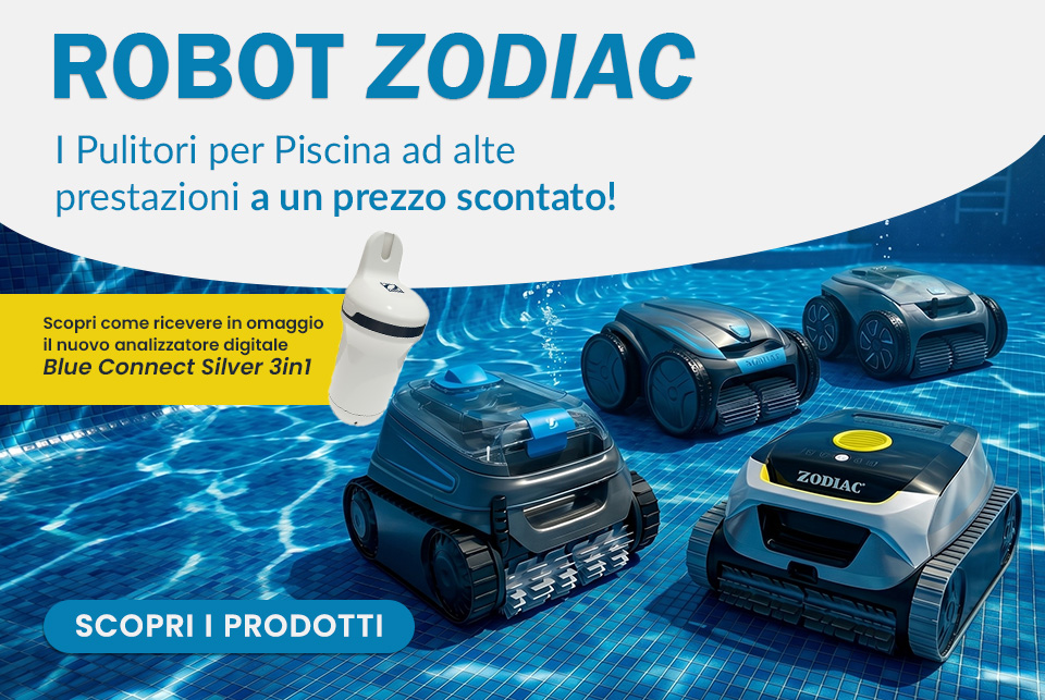 Promozione Acquista un robot Zodiac in sconto e ricevi un Blue Connect in omaggio