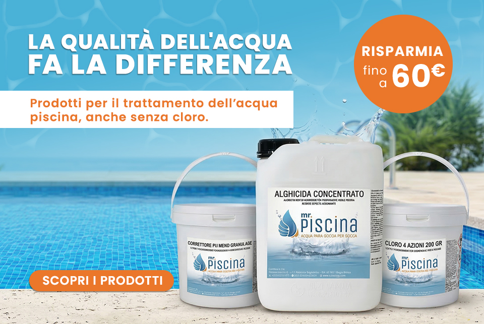Promozione Buoni chimici per le manutenzione dell'acqua piscina