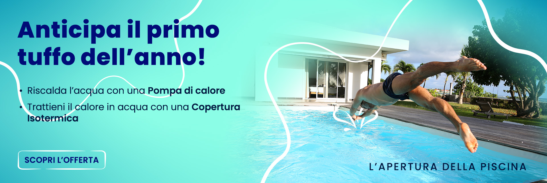 Promozione Anticipa l\'apertura della piscina
