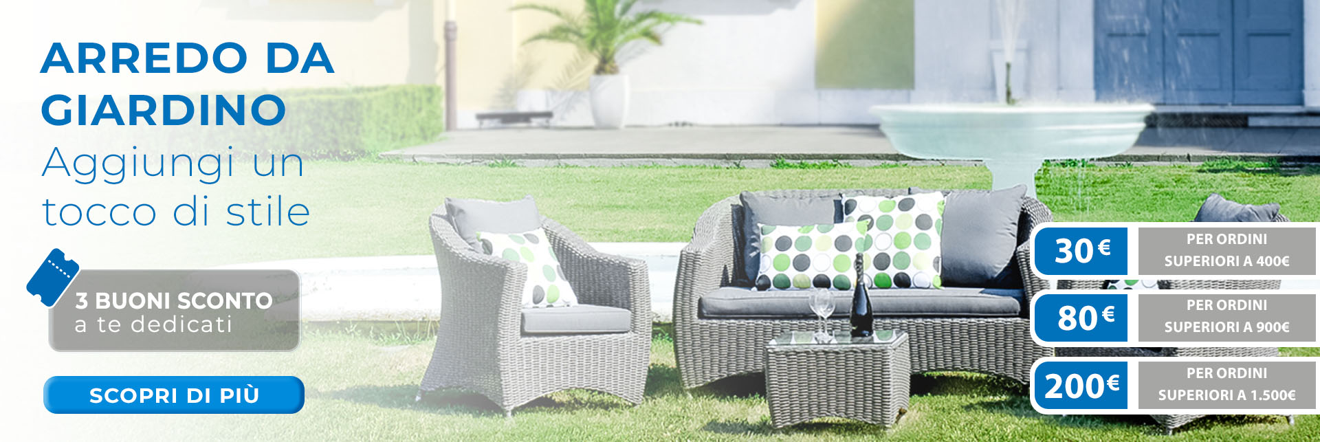 Promozione Buoni sconto Arredo Giardino