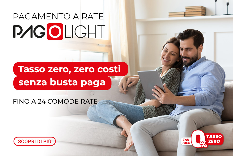 Promozione Paga a rate con Pagolight
