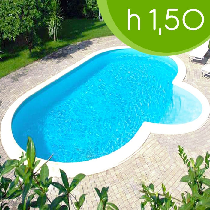 Piscina interrata OLYMPIA 800 - 8,00 x 4,16 h 1,50 m