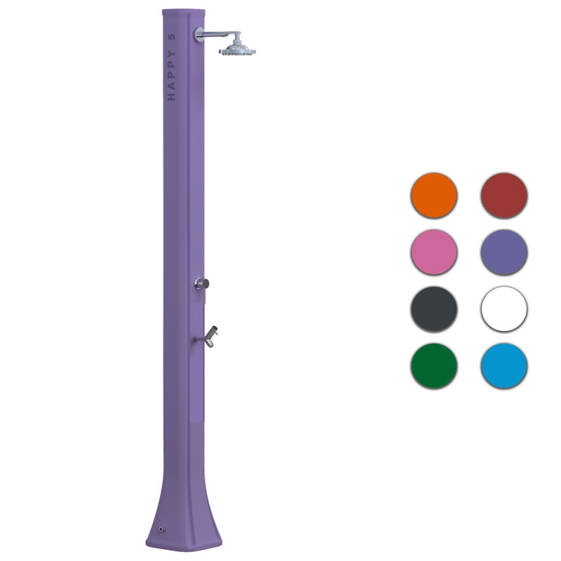 Doccia Solare Da Piscina Big Happy Five 40 Litri Con Lavapiedi