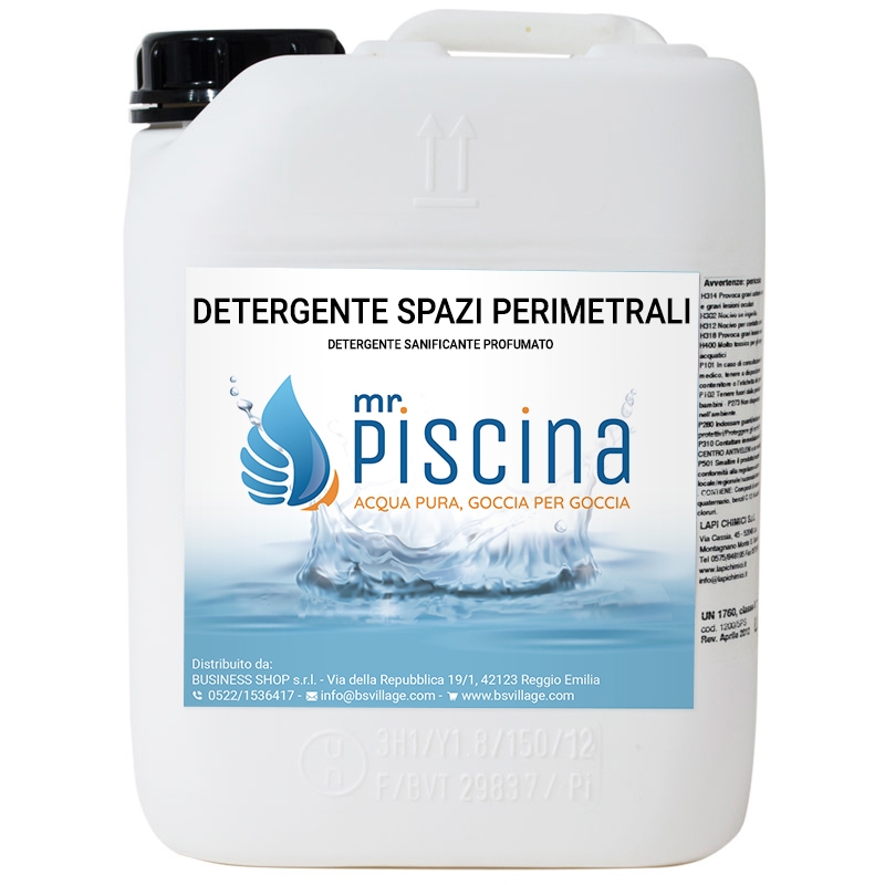 Detergente piscina SPAZI PERIMETRALI per docce, panche, pavimenti