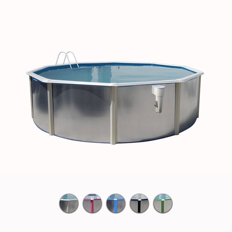 2 Portabicchieri Per Bordo Piscina Fuori Terra, In Plastica Blu, Adatti A Barre Rotonde Da 5 Cm – Supporto Per Bevande, Occhiali E Cellulare - 2