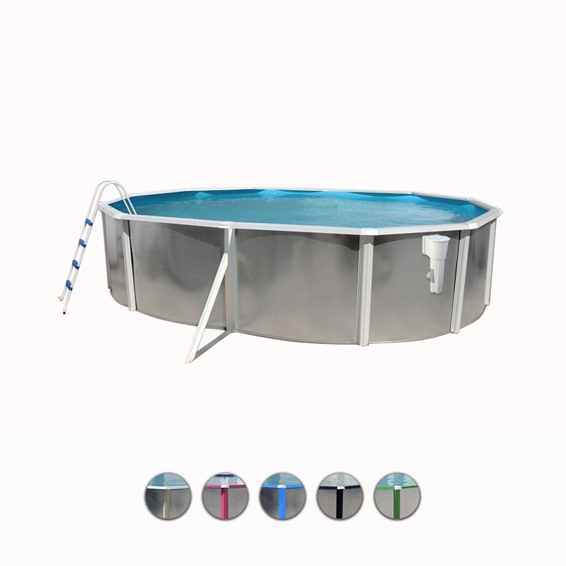 Piscina fuori terra ovale Silver 550 - 5,50 x 3,66 h.1,20 m