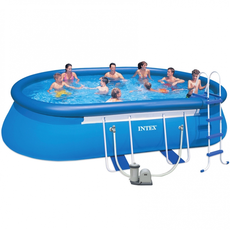 Piscina Fuori Terra INTEX Frame Ellipse 7,32 x 3,66 h1,22 m