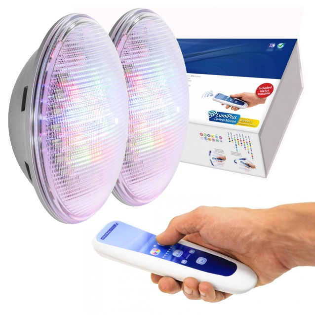 Lampada Led piscina Par 56 Rgb Multicolore con Telecomando - Illuminazione  per piscine