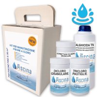 Kit mantenimento a cloro per piscine fino a 30 m³