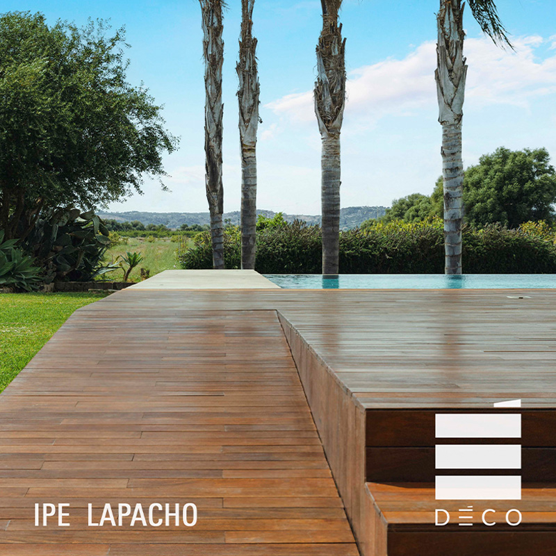 Listone in legno IPE LAPACHO Deco 1,9x9 cm per pavimentazione - Vendita al m²