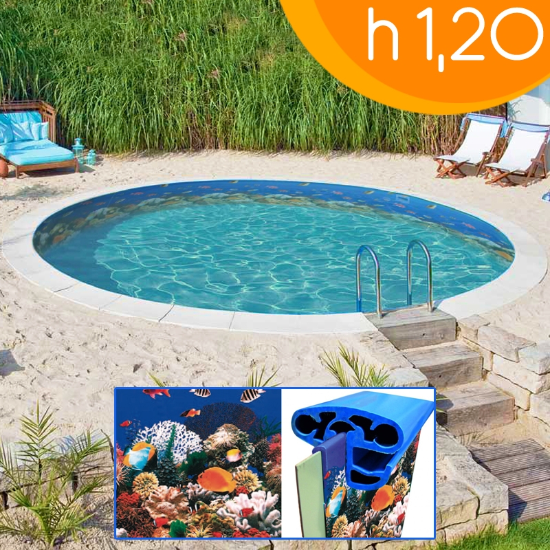 Piscina interrata circolare MAYA 450 - Ø 4,50 h.1,20 m