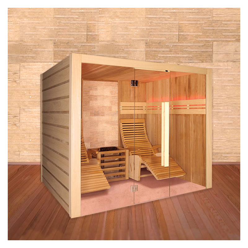 Sauna holls finlandese tradizionale sasuke 2 posti con parete al ... Sauna finlandese 2 posti
